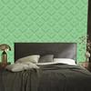 Wallpaper Geometric rhombuses green, green background 50x1000