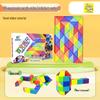 Folding Magic Ruler Set: Colorful Educational Toy for Kids - 24/36/48/60/72 pcs.