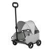 4 Wheels Pet Stroller for Small Dogs Cats Folding Shopping Cart with Canopy for Travelling Shopping Walking Playing