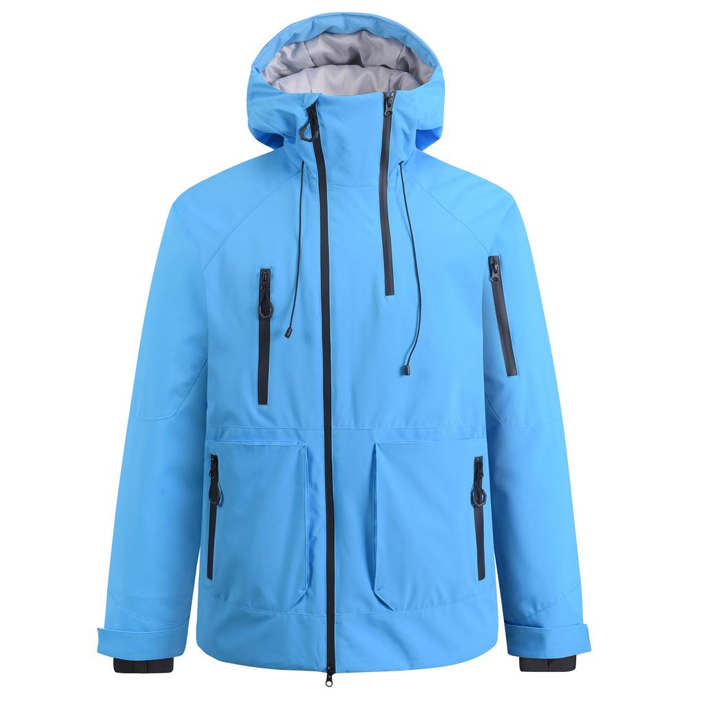 Outdoor Ski Jacket for Men and Women Snowboard Coat Breathable Warm Insulation Sport Skiing Jackets Unisex Windproof Waterproof Snow Jackets with Hood