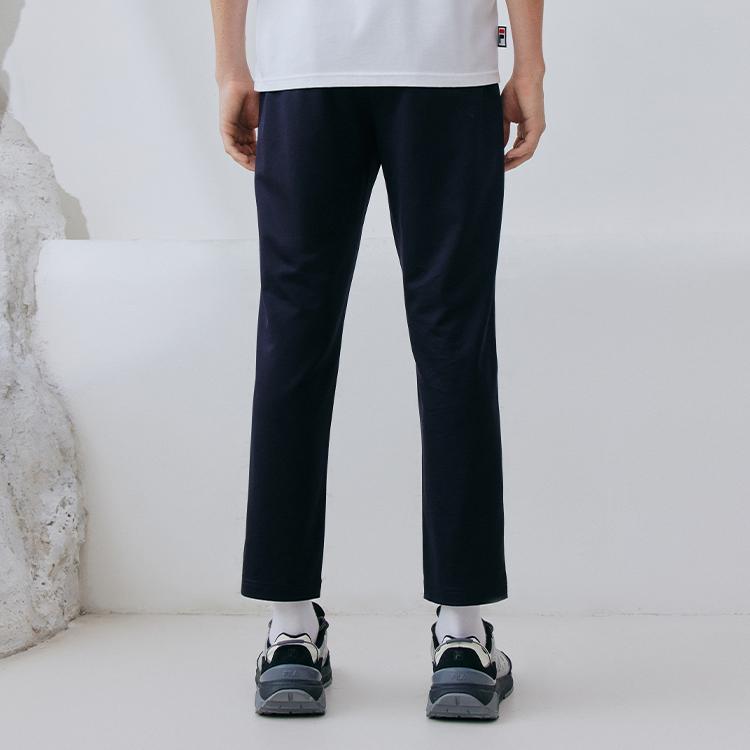 Fila Embroidered Logo Lightweight Knit Casual Pants Men Bottoms Legendary-Blue F11M138602F-NV