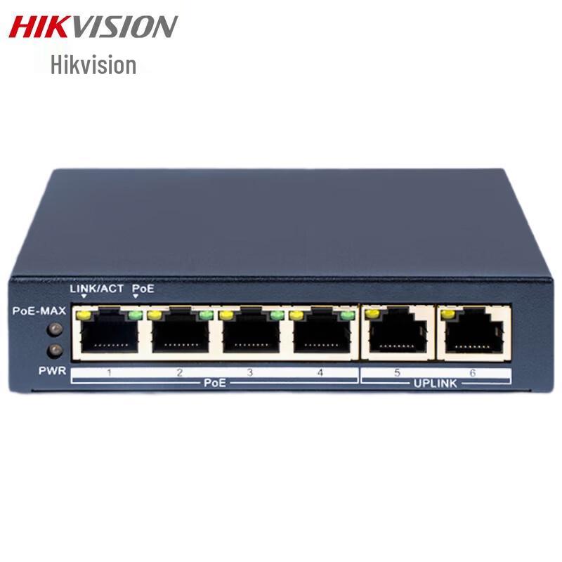 

Hikvision 6-Port Gigabit 4-Port PoE Managed Switch