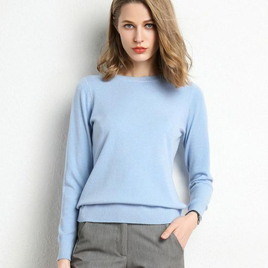 Maglione pullover a collo alto in pile da donna - Versatile e vestibilità aderente