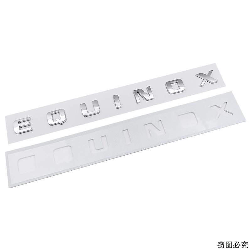 

31.5x2.5cm for Chevrolet EQUINOX Letter Car Sticker ABS Plastic Side Trunk Emblem Body Modified Decoration Wholesales