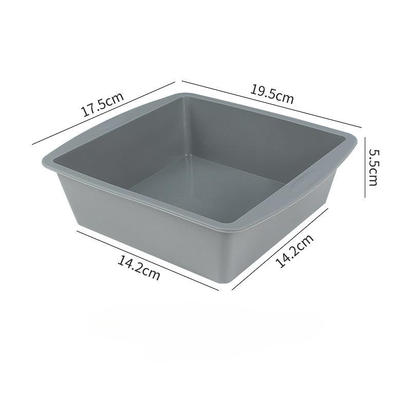 Formă pătrată din silicon de 8 inch pentru torturi, pâine DIY, patiserie, prăjituri la abur și tavă de copt ușor de demontat pentru cuptor de casă