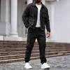 Men's Plus Size Retro Workwear Jacket - Spring/Autumn Tough Guy Style