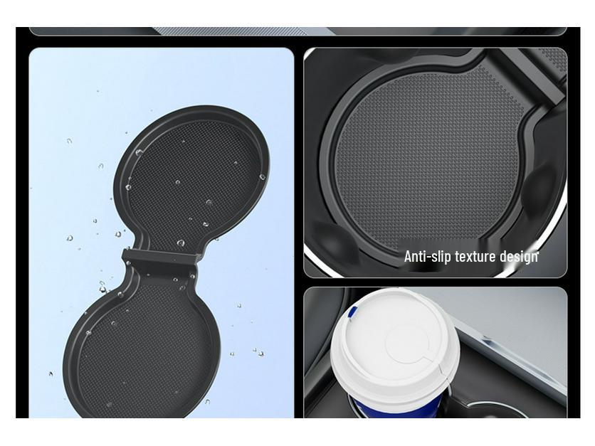 Silicone Center Console Cup Holder Coaster for Tesla Model 3/Y (Updated Version)