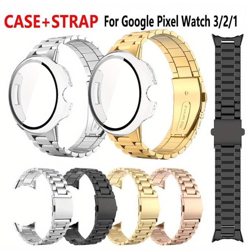 Metal Strap & Case For Piexl Watch 1 2 3 41mm 45mm Metal Stainless Steel watchband Accessories