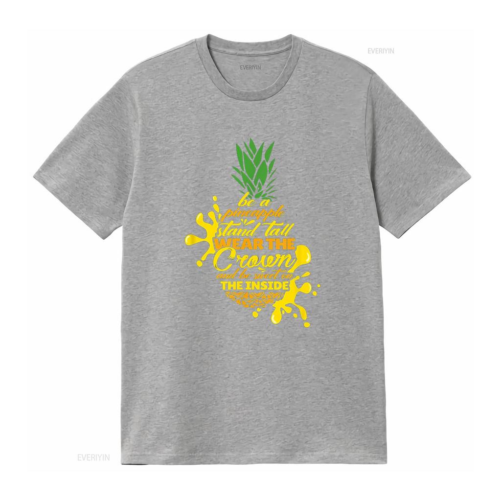 funny gift pineapple T Shirt for men women Black 3X Large vintage Washed fashion Unisex Slightly Breathable designer clothes