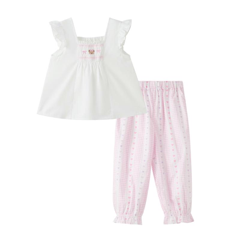 PawinPaw Cartoon Bear Baby Girl s Flutter Sleeve Top & Bloomer Set 100