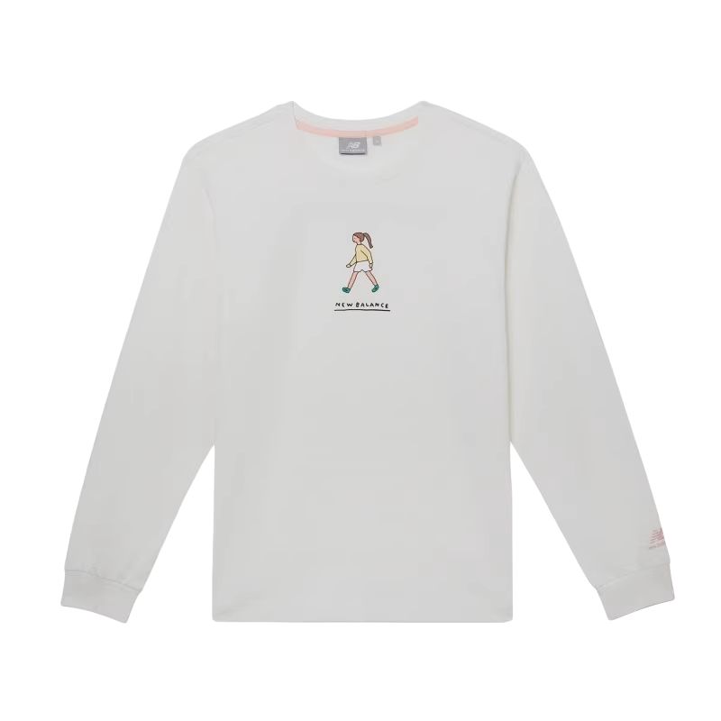 New Balance Sweatshirt Women s White NDA47012-IV XL