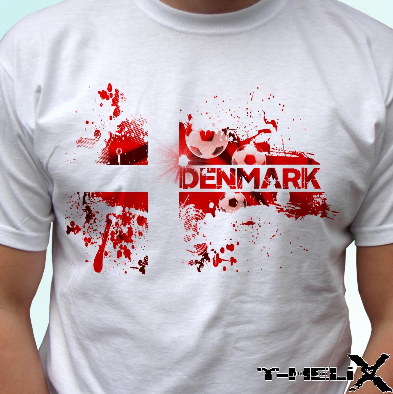 Denmark football flag - white kids boys T-Shirt top country design s s kids & baby 100