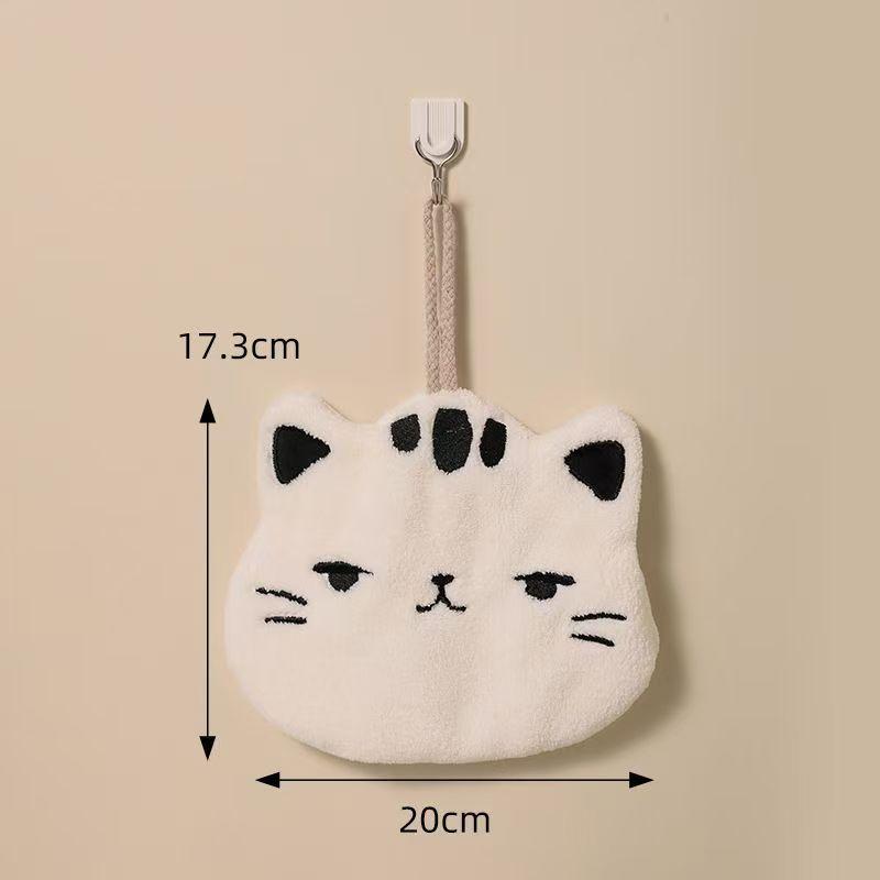 Hangable Hand Towel, Thickened Absorbent Quick-drying Bathroom Special Handkerchief Hand Cloth Children's Handkerchief Towels
