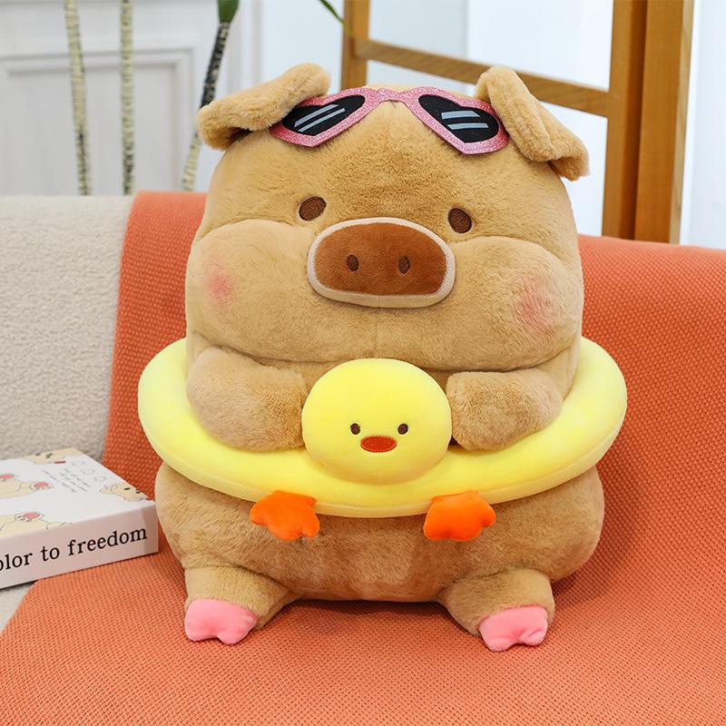 

Cartoon Cute Lulu Pig Plush Doll Lulu Pig Cute Transformed Into A Small Pink Pig Toy Claw Machine Doll 30 cm (0.4kg)