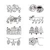 Midori Stamp Rotary Stamp Dial Nordic Pattern 35585006