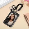 Colorful ID Card Holder Clear Acrylic Plastic Holder Cute Keychain Holder  ID Cards