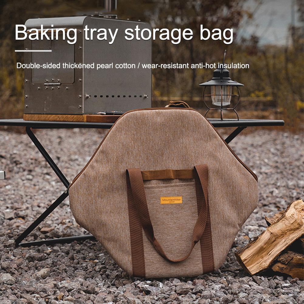 Grilling Pan Storage Bag Large-capacity Anticollision Protection Picnic Camping Portable Baking Dishes Pans Storage Bag