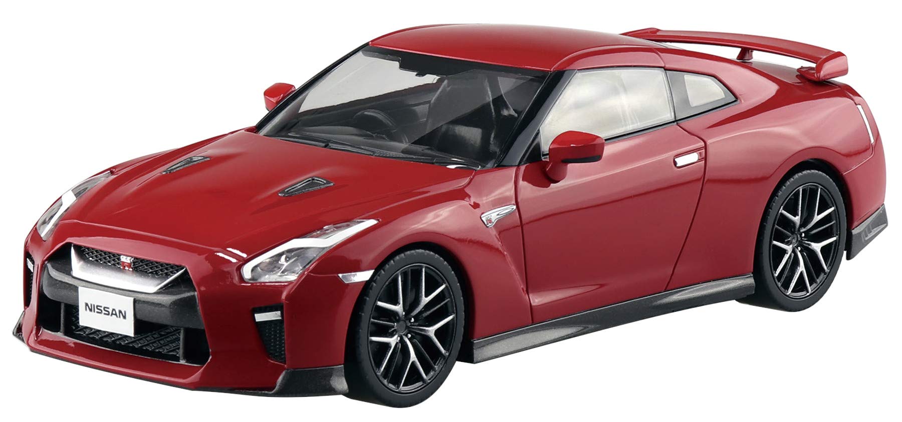 

Aoshima Bunka Kyozaisha 132 The Snap Kit Series Nissan GT-R Яркий красный пластиковый цветной код Модель 07-E