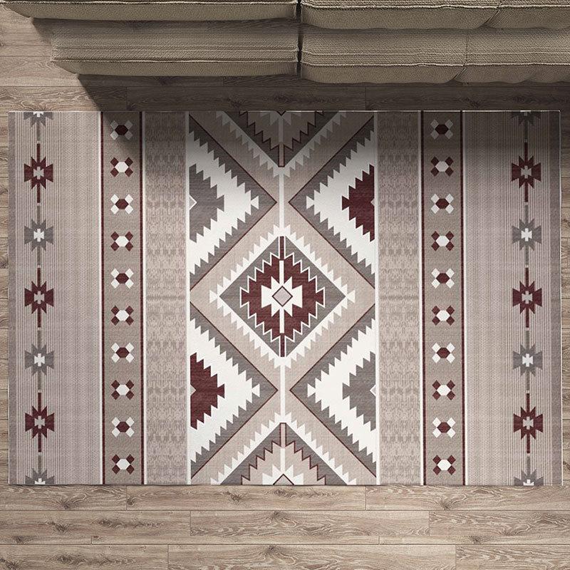 Koberec do obývacího pokoje Bohemian Retro Ložnice Plyšový koberec Domácí dekorace Luxusní šatna Nadýchaná podložka