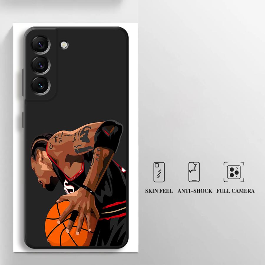 Basketball Players Cool Phone Case for Samsung Galaxy A53 A22 A52 A55 A56 A33 A54 A25 A23 A72 A24 A25 A35 A35 A32 A73 Soft Cover
