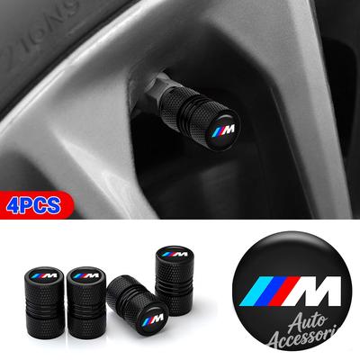 Car Wheel Tire Valve Stems Cap Air-dust Waterproof Protect Accessories For M Sport M2 M3 M4 M5 E46 E90 E60 E39 X3 X5 Sticker