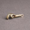Vintage Brass Devil'S Hand Keychain Pendant With Eagle Claw Design For Bags Diy Jewelry Charms Accessories Punk Fashion Gifts