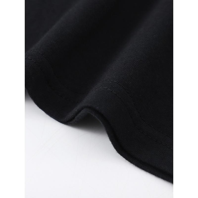European sizes Men's Black Graphic T-Shirt - "I Avoid People" Funny Print, Round Neck Short Sleeve, Breathable & Soft Casual Sportswear, Regular Fit