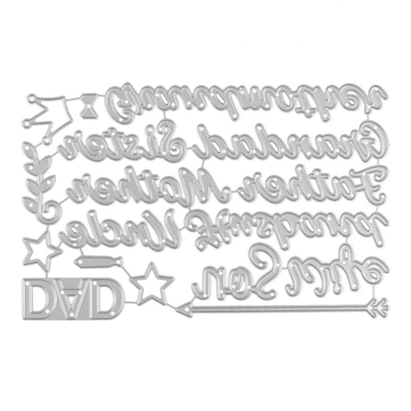 

Capital Letter Shape Die Cut For Scrapbooking Card Making Album Decorative Embossing Paper Die Carbon Steel Cutting Die 1