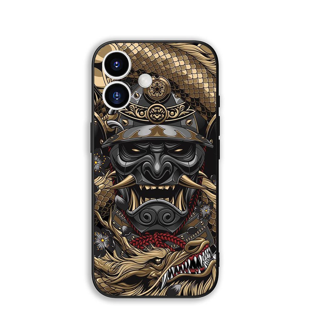 Cover for Xiaomi Redmi Note 13 A3 14 Pro Plus 9T 14C 13C 13X 9C NFC + Pro+ 5G 4G Phone Case Bushido Samurai Japan Ninja Oni Mask