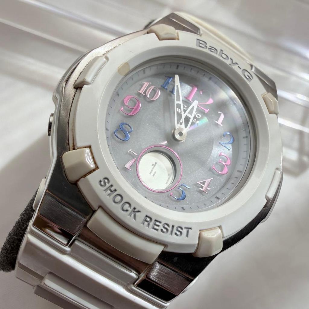Used CASIO BABY-G BGA-1100GR Solar Radio-controlled Watch