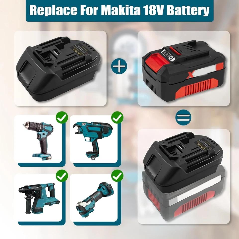 Battery Adapter EIN18MT Compatible for Makita 18V Lithium Battery Power Tools Linkable To for Einhel 18V Lithium Ion Batteries