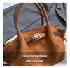 Retro Frosted Women's Crossbody Bag - 2025 Autumn/Winter Edition: Color Block Handbag, Versatile and High-End