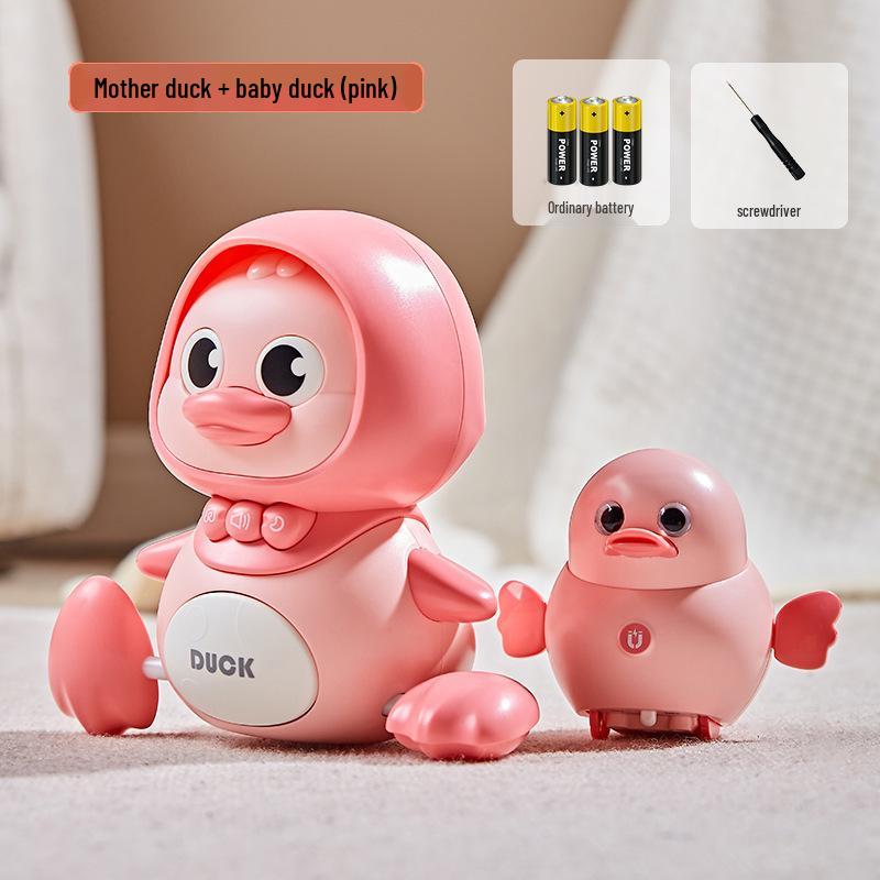 Child's Musical Duck Crawl & Light-Up Rocker Toy Set