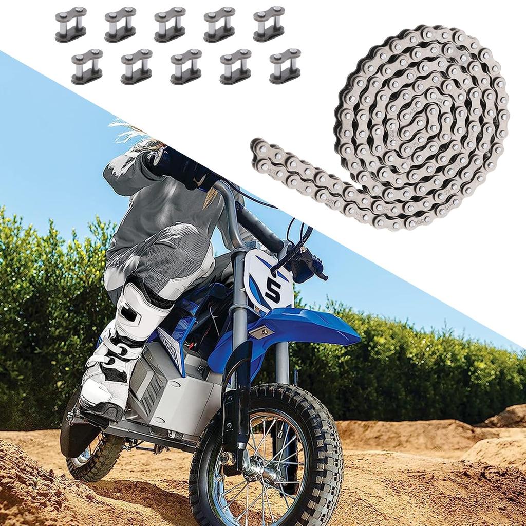 KAMIER 25H Drive Chain 126 Link For Razor MX350 MX400 ZR350 SX350 McGrath Dirt Rocket Bike Kids Electric Pocket Mod Mini Euro Bella Vapor Sweet Pea