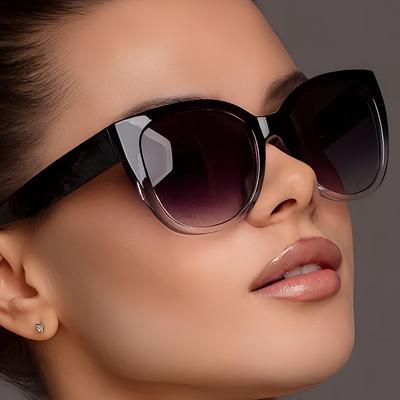 Occhiali da sole alla moda con sfumatura Cat Eye per donna, occhiali da sole vintage con protezione UV per escursioni all'aperto