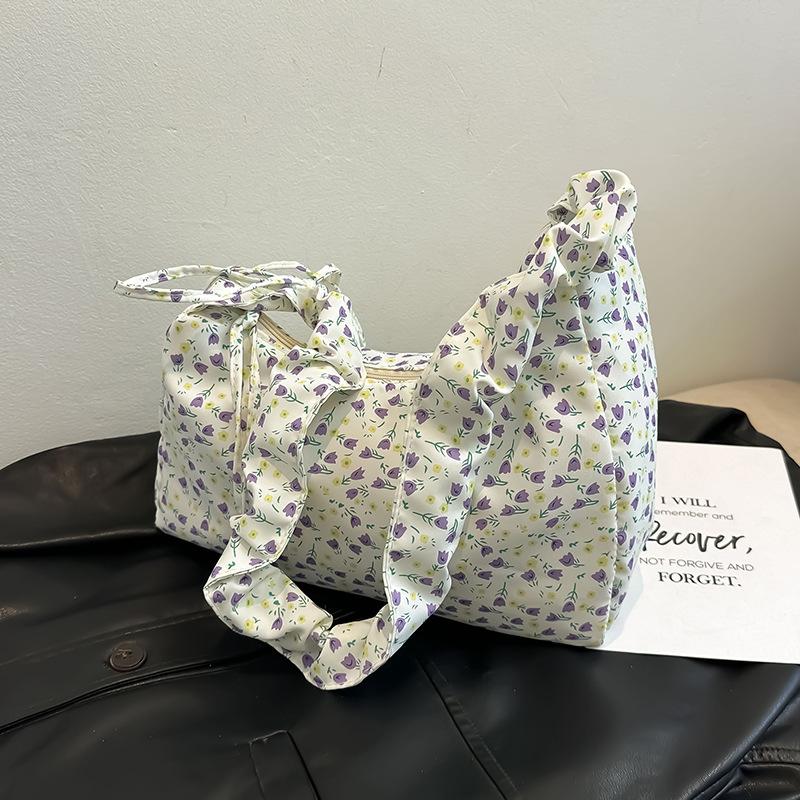 

Tote bag, fresh armpit bag 2024 summer new literary girl handbag, simple fashion trend shoulder bag фіолетовий