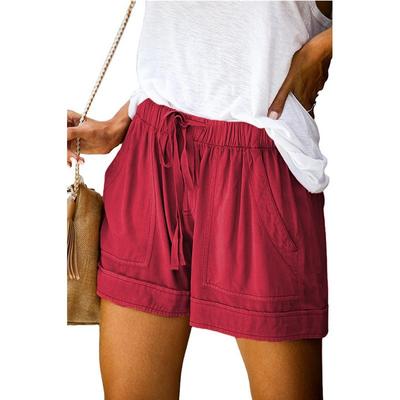 Casual Shorts Women's Summer High Waist Tie Loose Wide Leg Pants