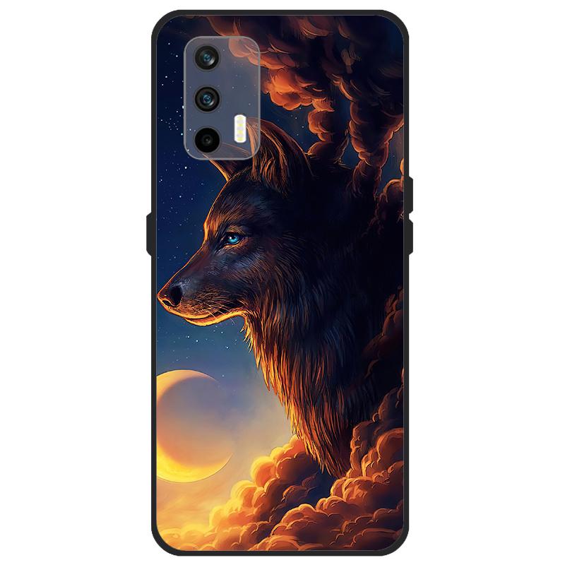 Funda Para Realme GT 5G Funda RMX2202 Cubierta Trasera de Silicona Suave Para OPPO Realme GT 5G 6.43 pulgadas Dibujos Animados TPU Parachoques de Teléfono Bolsas Estuche