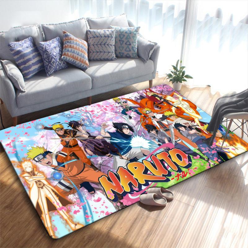 Anime Narutos Carpet Rug for Living Room Bedroom Home Sofa Decoration,Kids play Non-slip Floor Mat