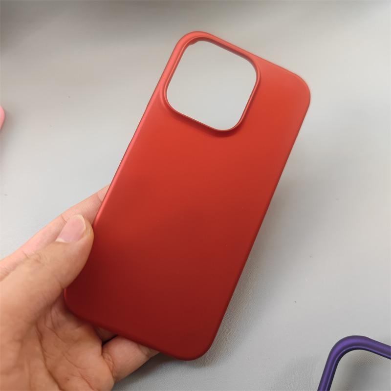 Matte Transparent Frameless Case for iPhone 13 14 15 16 Pro Max Plus Heat Dissipation Broderless Ultra Thin PC Shockproof Cover