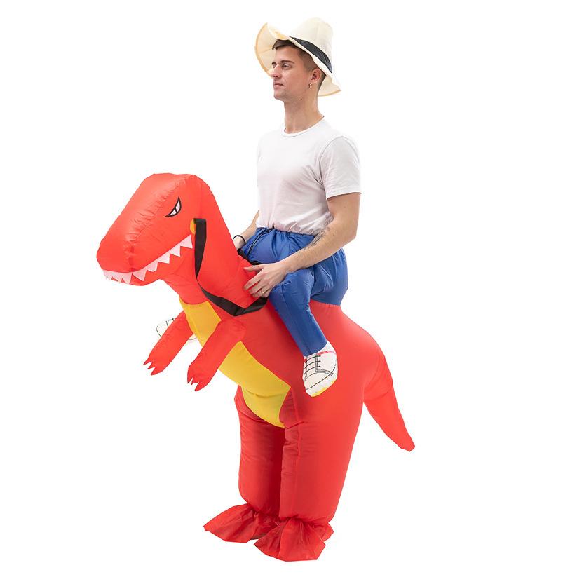 Aufblasbares Dinosaurier-Fahrradkostüm – Lustige Requisite für Partys & Cosplay