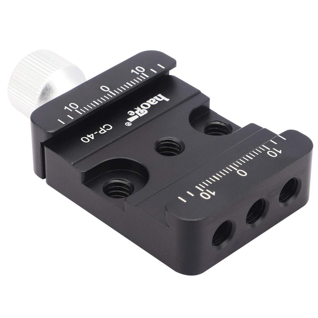 Haoge DSLR and Mirrorless Camera Quick Release for Standard Conversion DJI Ronin ZHIYUN Crane Weebill S and Manfrotto Tripod Ball Heads CP-40 Clamp,
