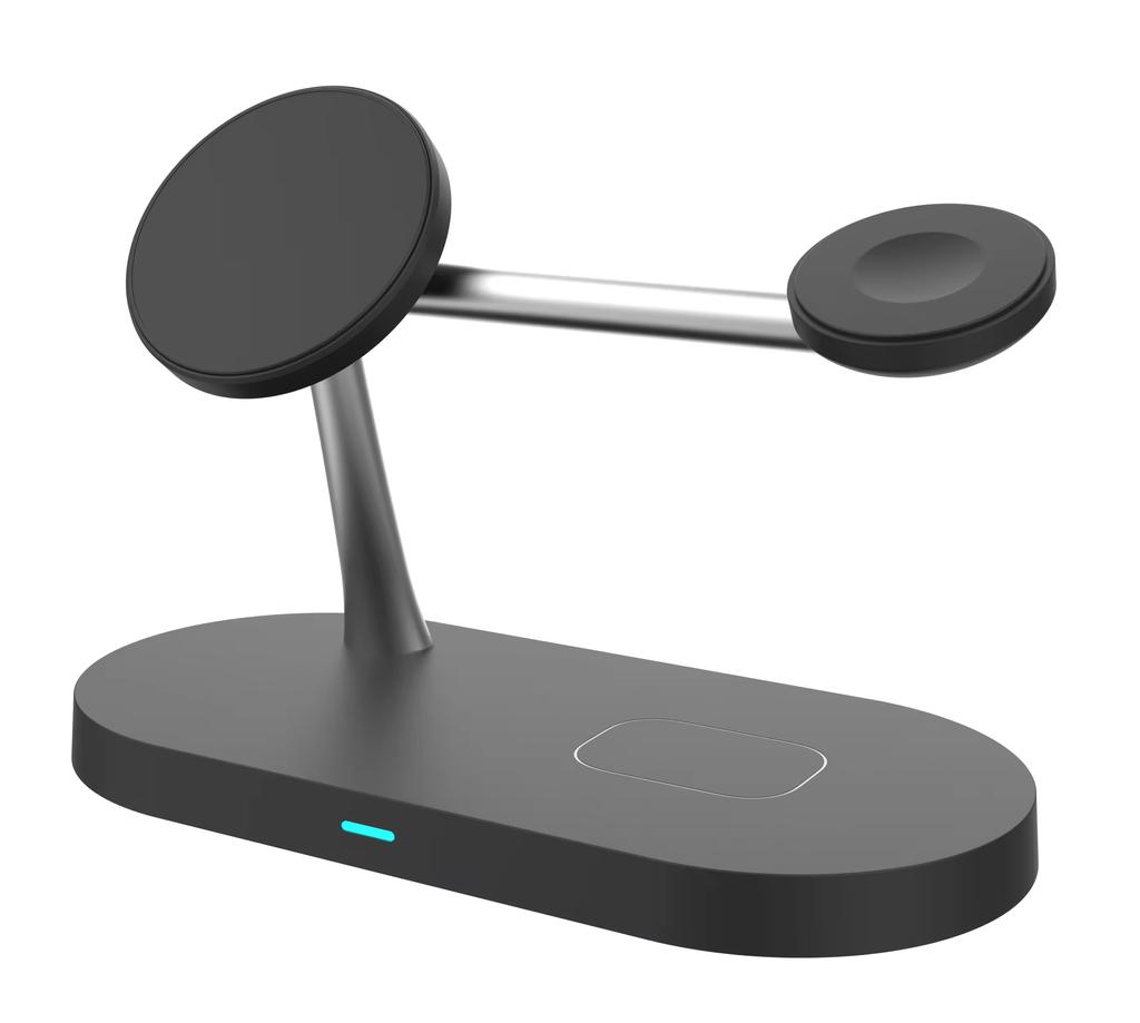 4 In 1 Wireless Charger Stand Magnetic 15W Fast Wireless Charger Station for iPhone 15 14 13 12 Airpods 3 Iwatch