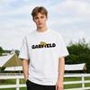 Lazy Garfield Letter Trendy T-Shirt! American Casual Loose-Fitting Short Sleeve, Unisex, Oversize Couple Tee