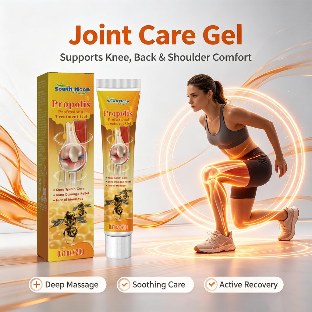 Propolis Joint Care Gel for Knees Back Neck and Shoulders Soothe Massage Cream Relieve Post-Workout Joint Tiredness Joint Care