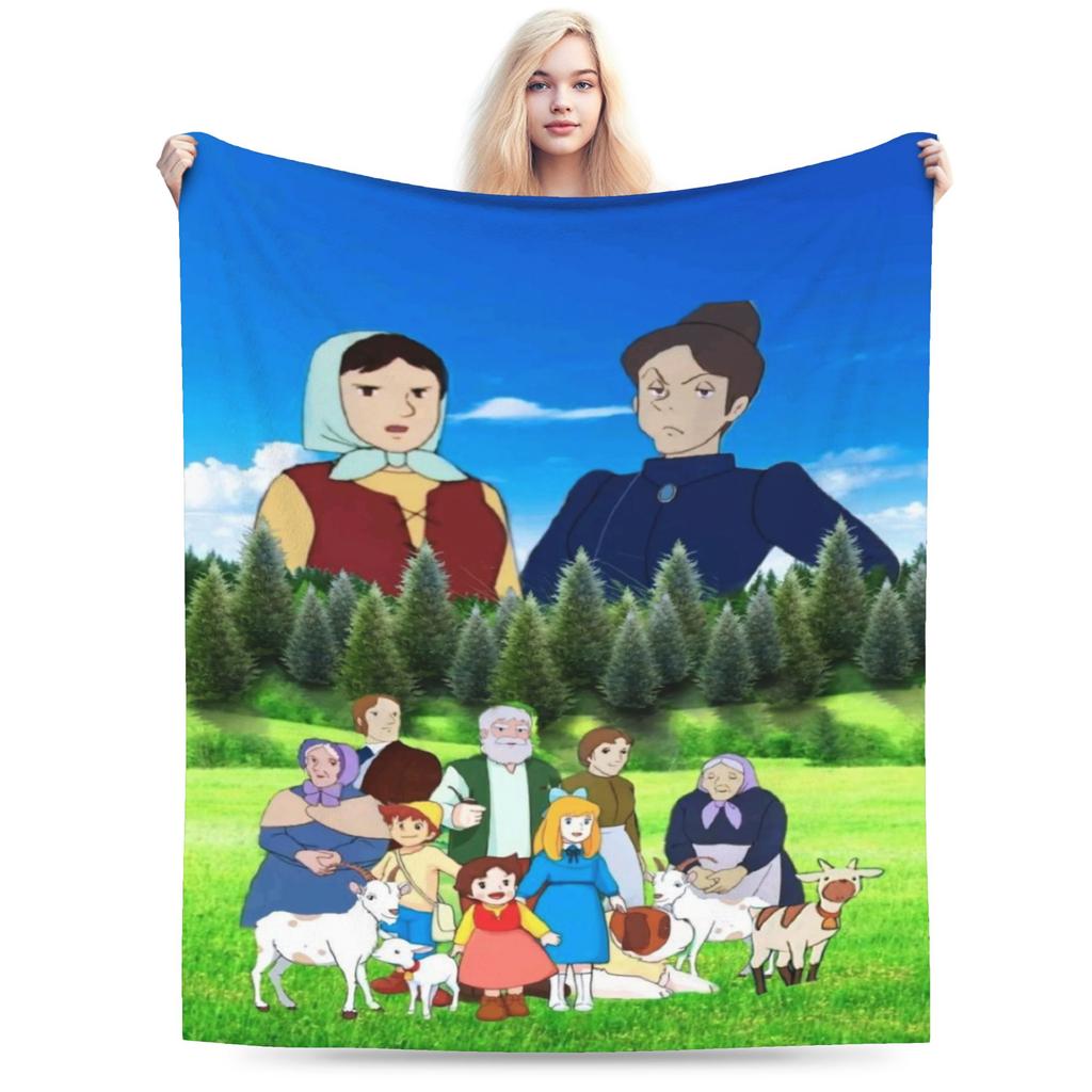 Heidi, Girl of the Alps Blanket Soft Fleece Healing Gift Throw Blankets Bedspread