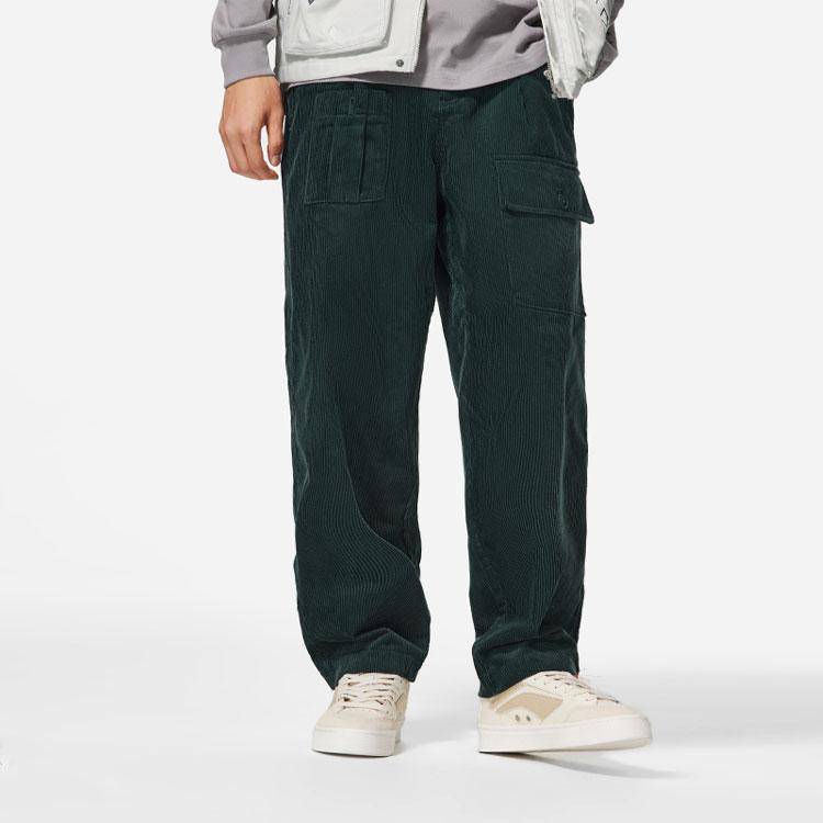 LiNing Straight Leg Knit Sports Pants With Multiple Pockets Men Bottoms Dark-Green AKXSC19-2