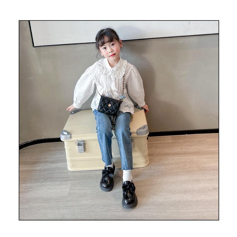 Dětské boty Dětské princeznovské boty Dívčí kožené boty Nové kojenecké boty Jarní dětské mašličkové jednobotky