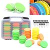 24Pcs Light Weight Fishing Rig Spools Foam Board Fishing Line Storage Holder Winding Board with Storage Box