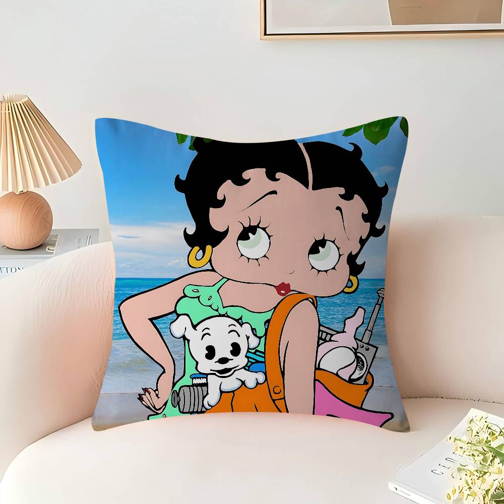 Cute B-Betty Boop Personalized Pillow Dust Cover Bedroom Kids Party Decoration Pillowcase Birthday Children Gift